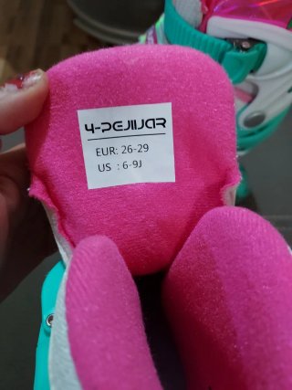 Patines infantiles unicornio talla ajustable