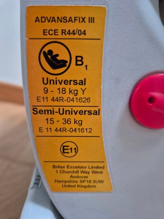 Britax Römer Advansafix III Sict Grupo 1-3