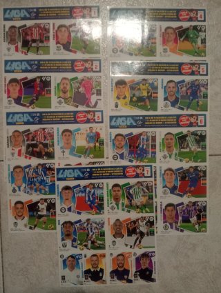 Cromos Liga 7 hojas