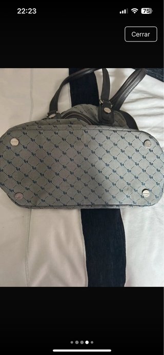 Bolso Tommy Hilfiger marrón y gris tornasol