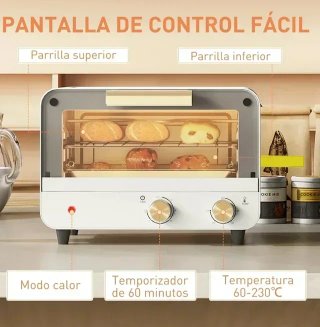 Mini horno 12L blanco