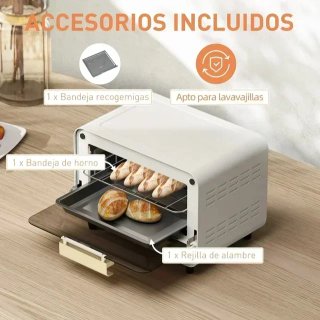 Mini horno 12L blanco