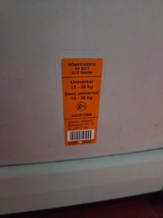 Silla coche Britax Römer Negra