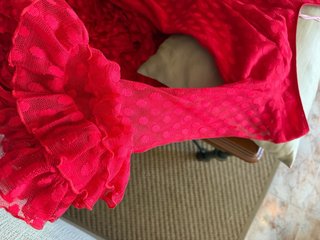 Traje de Flamenca Rojo Volantes