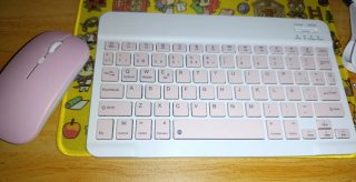 Teclado y Ratón Bluetooth Rosa