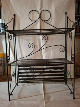 Estantería de metal negra