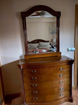 Muebles de dormitorio madera oscura
