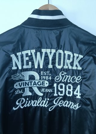 Chaqueta Bomber Rivaldi Negra Talla M