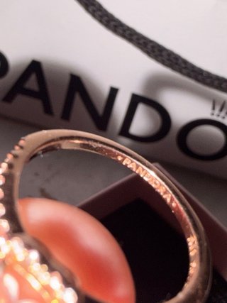 Anillo Pandora Corazón Oro Rosa