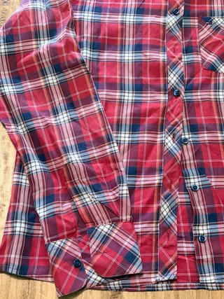 Camicia Tommy Hilfiger Uomo a Quadri Rossi
