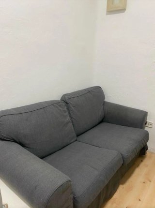 Sofá Ektorp 2 plazas gris Ikea