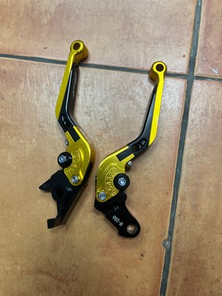 Manetas Honda Hornet Doradas