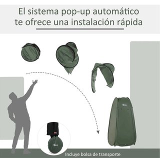 Tienda Ducha/Vestuario Camping Portátil