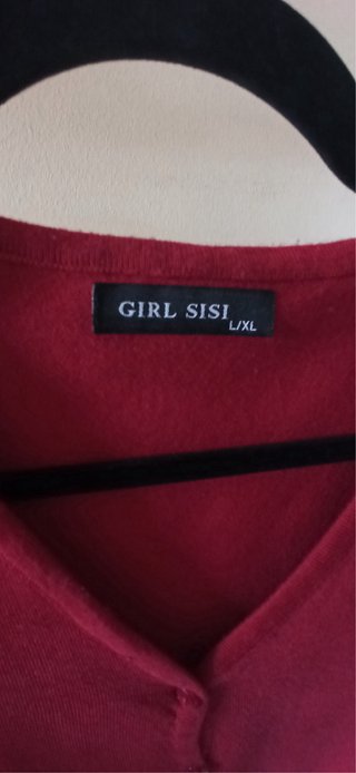 3 Chaquetas de punto rojas y grises