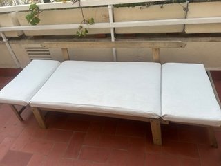Sofá Exterior Sklum Madera Blanco