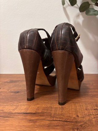 Tacones Marrones con Plataforma