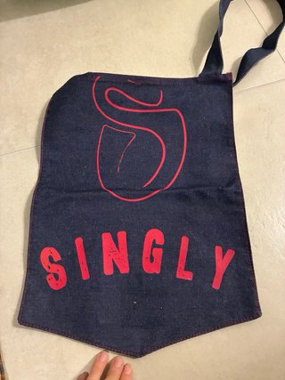 Borsa tracolla Singly denim