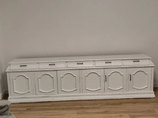 Mueble de comedor blanco madera