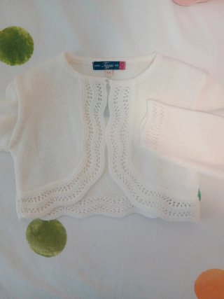 Vestido de niña rosa y blanco