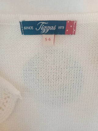 Vestido de niña rosa y blanco