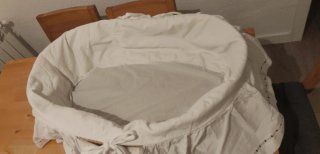 Funda cubre cuco mimbre blanco