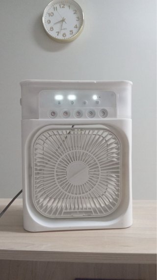 Ventilador portátil verano blanco