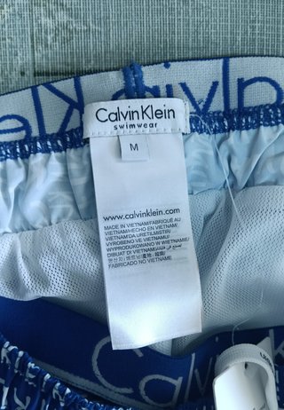 Bañador Calvin Klein Azul Talla M Nuevo Etiqueta