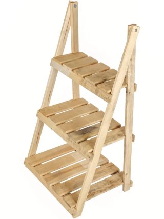 Estantería de madera para exterior