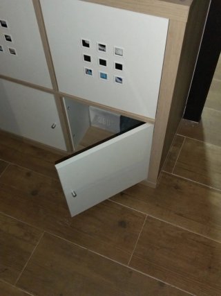Mueble KALLAX  no incluye cajas blancas