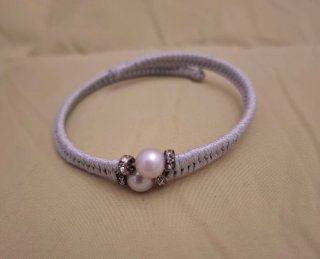 Pulsera Perlas Naturales y Cristales