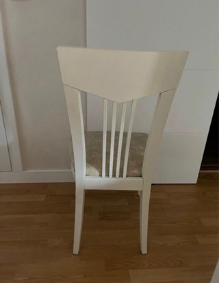 Juego de 2 sillas blancas