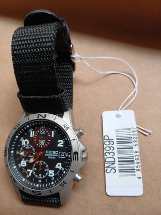 Reloj Seiko SND399P1 Cronógrafo Negro