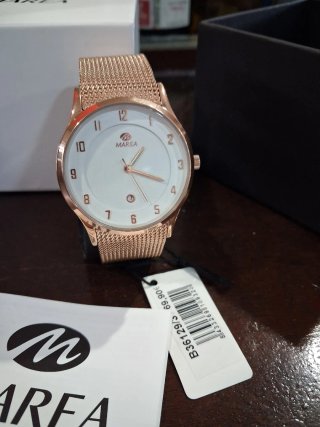 Reloj Marea Dorado y Blanco