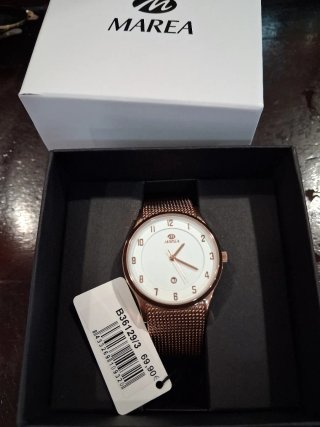 Reloj Marea Dorado y Blanco