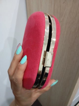 Bolso de mano rosa