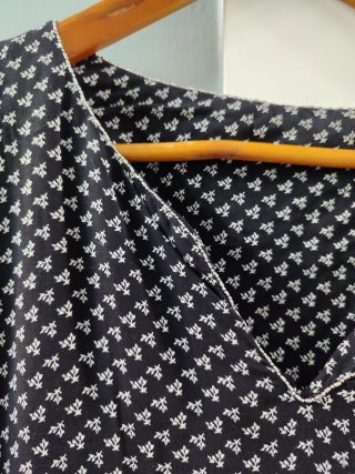 Camisola larga estampada