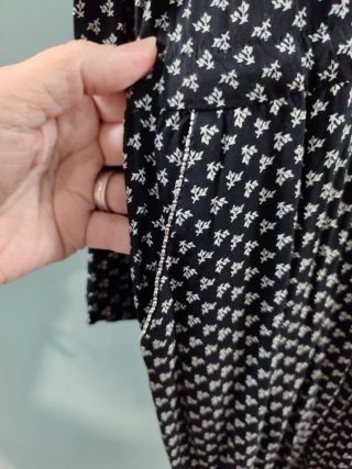 Camisola larga estampada