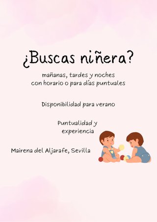 Niñera en Sevilla