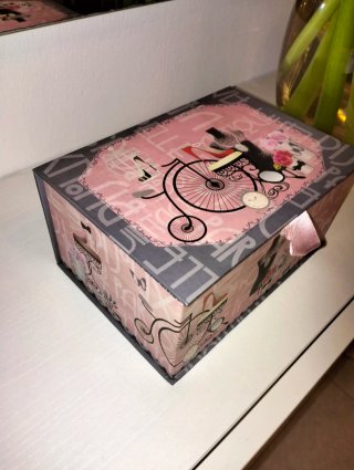 Joyero caja decorada
