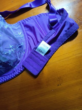 Sujetador Talla 3XL Morado Encaje No lleva cascos