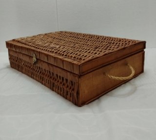 Caja Rectangular Mimbre artesanal 52x37x13 CT