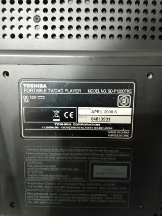 TV Toshiba Portátil