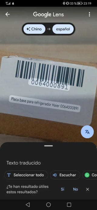 Placa base para refrigerador Haier