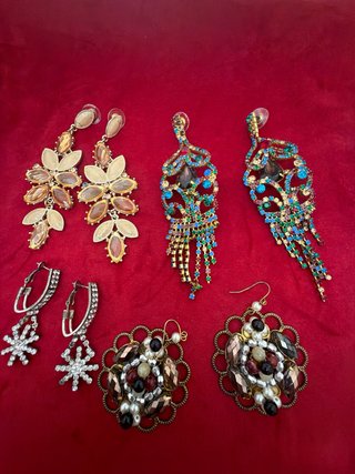 Set 4 paia orecchini vintage