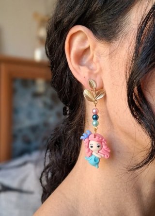 Pendientes Kawaii Sirena nuevos