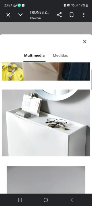 Zapatero IKEA TRONES Blanco