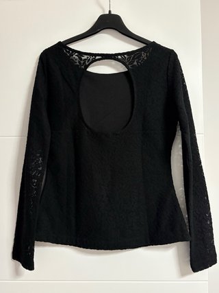 Camiseta manga larga encaje Zara - talla M