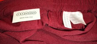 Pantalón Burdeos talla grande