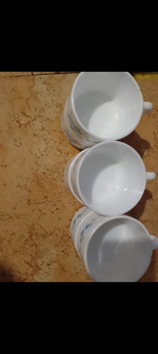 Conjunto 6 tazas diseño floral