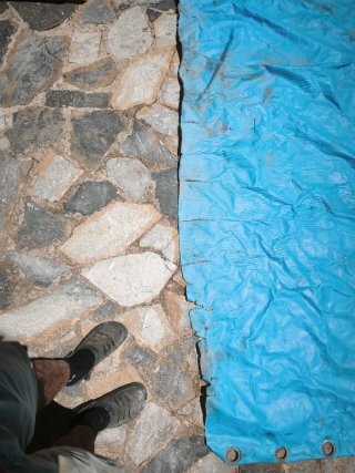 Lona de camión azul